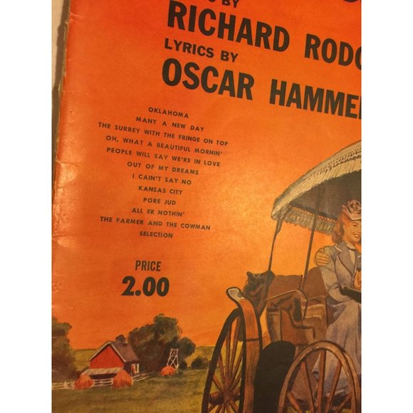 Vocal Selection From OKLAHOMA ! Vintage Song Book Sheet Music - Picture 2 of 8